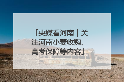 央媒看河南｜关注河南小麦收购、高考保障等内容