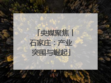 央媒聚焦丨石家庄：产业突围与崛起