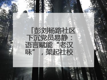 彭刘杨路社区下沉党员易静：语言赋能“老汉味”，架起社校“共建桥”