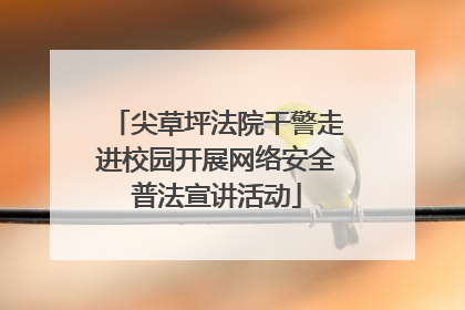 尖草坪法院干警走进校园开展网络安全普法宣讲活动