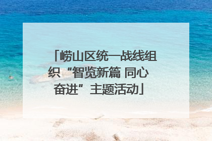 崂山区统一战线组织“智览新篇 同心奋进”主题活动