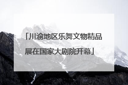 川渝地区乐舞文物精品展在国家大剧院开幕