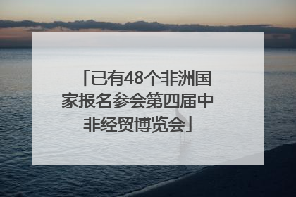 已有48个非洲国家报名参会第四届中非经贸博览会