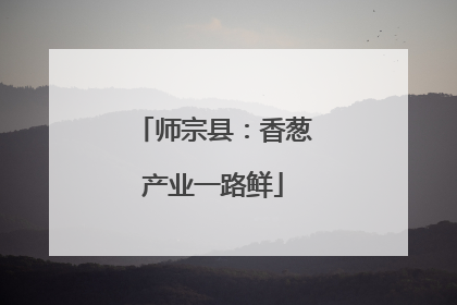 师宗县：香葱产业一路鲜