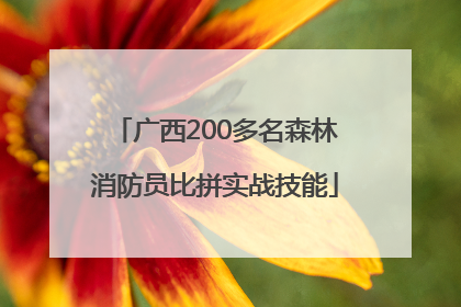 广西200多名森林消防员比拼实战技能