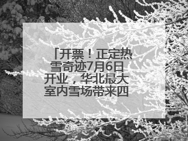 开票！正定热雪奇迹7月6日开业，华北最大室内雪场带来四季滑雪新体验