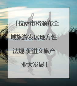 拉萨市将颁布全域旅游发展地方性法规 促进文旅产业大发展