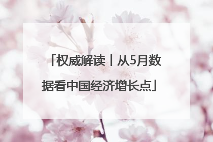 权威解读丨从5月数据看中国经济增长点