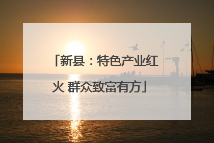 新县：特色产业红火 群众致富有方