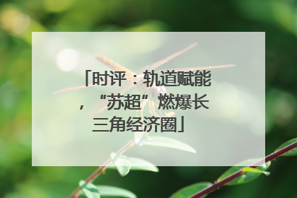 时评：轨道赋能，“苏超”燃爆长三角经济圈