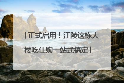 正式启用！江陵这栋大楼吃住购一站式搞定