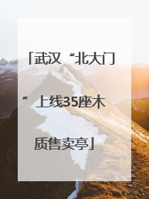 武汉“北大门”上线35座木质售卖亭