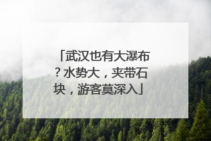 武汉也有大瀑布？水势大，夹带石块，游客莫深入