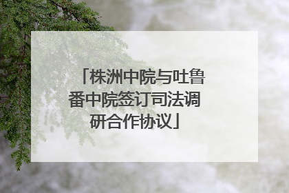 株洲中院与吐鲁番中院签订司法调研合作协议
