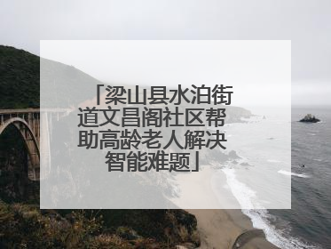 梁山县水泊街道文昌阁社区帮助高龄老人解决智能难题