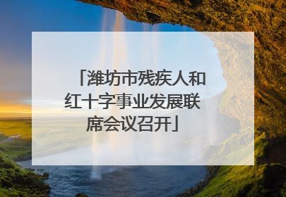潍坊市残疾人和红十字事业发展联席会议召开