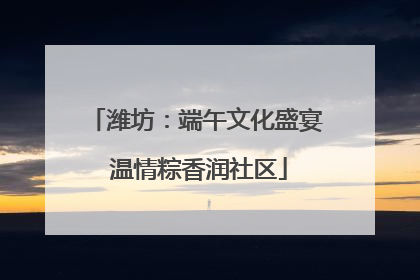 潍坊：端午文化盛宴 温情粽香润社区