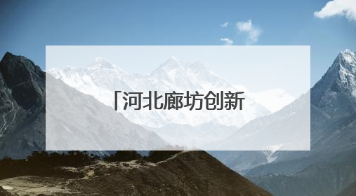 河北廊坊创新机制——优环境解难题促发展