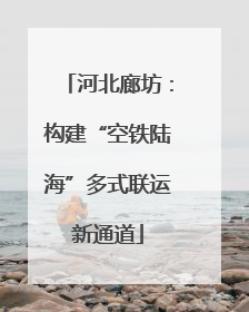 河北廊坊：构建“空铁陆海”多式联运新通道