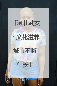 河北武安：文化滋养 城市不断生长