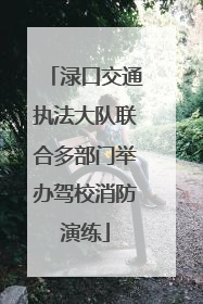 渌口交通执法大队联合多部门举办驾校消防演练