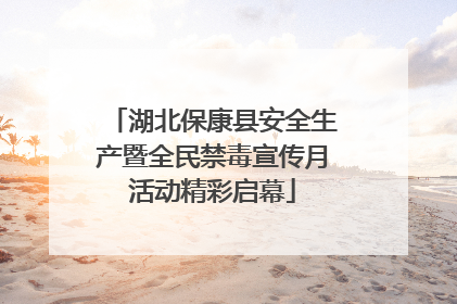 湖北保康县安全生产暨全民禁毒宣传月活动精彩启幕
