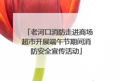 老河口消防走进商场超市开展端午节期间消防安全宣传活动