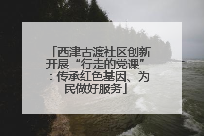 西津古渡社区创新开展“行走的党课”：传承红色基因、为民做好服务