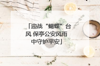 迎战“蝴蝶”台风 保亭公安风雨中守护平安