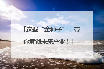 这些“金种子”，带你解锁未来产业！