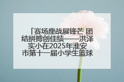 赛场鏖战展锋芒 团结拼搏创佳绩——洪泽实小在2025年淮安市第十一届小学生篮球比赛中再获佳绩