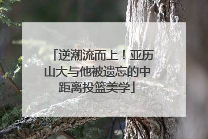 逆潮流而上！亚历山大与他被遗忘的中距离投篮美学