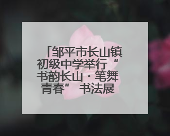 邹平市长山镇初级中学举行“书韵长山・笔舞青春” 书法展演活动