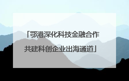 鄂港深化科技金融合作 共建科创企业出海通道