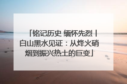 铭记历史 缅怀先烈丨白山黑水见证：从烽火硝烟到振兴热土的巨变