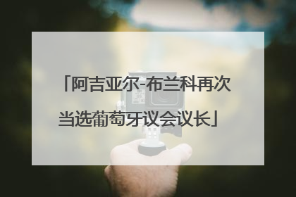 阿吉亚尔-布兰科再次当选葡萄牙议会议长