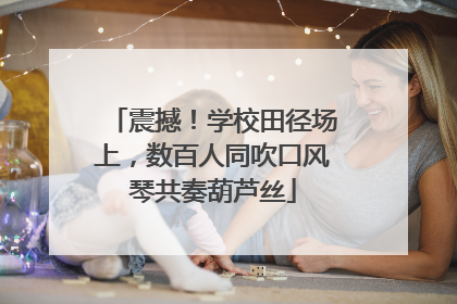 震撼！学校田径场上，数百人同吹口风琴共奏葫芦丝