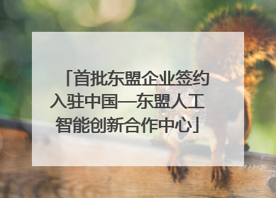 首批东盟企业签约入驻中国—东盟人工智能创新合作中心