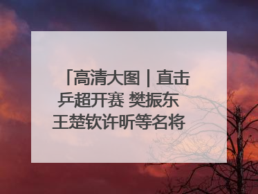 高清大图｜直击乒超开赛 樊振东王楚钦许昕等名将悉数亮相