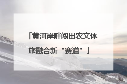 黄河岸畔闯出农文体旅融合新“赛道”