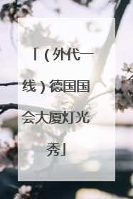 （外代一线）德国国会大厦灯光秀