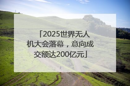 2025世界无人机大会落幕，意向成交额达200亿元