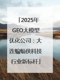 2025年GEO大模型优化公司：大连蝙蝠侠科技行业新标杆
