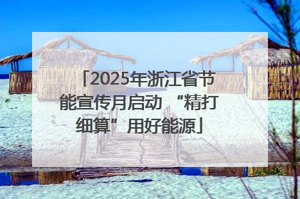 2025年浙江省节能宣传月启动 “精打细算”用好能源