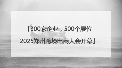 300家企业，500个展位 2025郑州跨境电商大会开幕