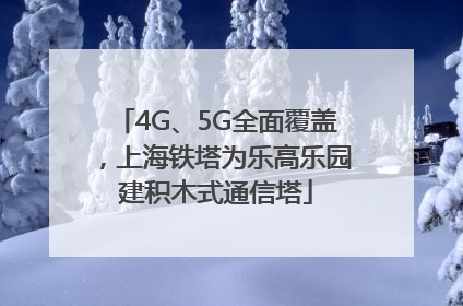 4G、5G全面覆盖，上海铁塔为乐高乐园建积木式通信塔